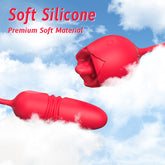 9 frequency vibration 9 frequency tongue licking 9 frequency extensionRose female retractable tongue licking vibrator adult sex toys girls masturbators