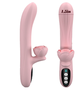 Rose telescopic strong vibration heating vibrator