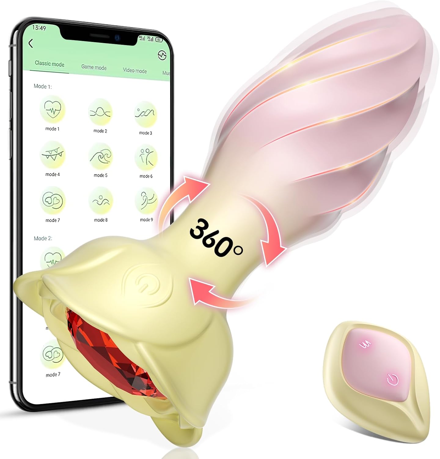 APP & Remote Control Vibrating Anal Plug | 10 Modes | Crystal Diamond Seductiva APP & Remote Control Vibrating Anal Plug | 10 Modes | Crystal Diamond Seductiva