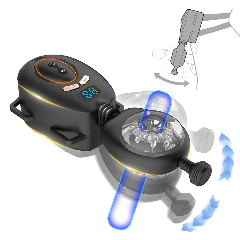 Samurai belt masturbator, wireless remote control, fully automatic, wearable, through-passage male sex masturbator