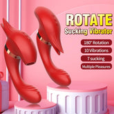 Tongue Licking & Oral Sucking & Slapping 3 Styles Vibrator - Seductiva