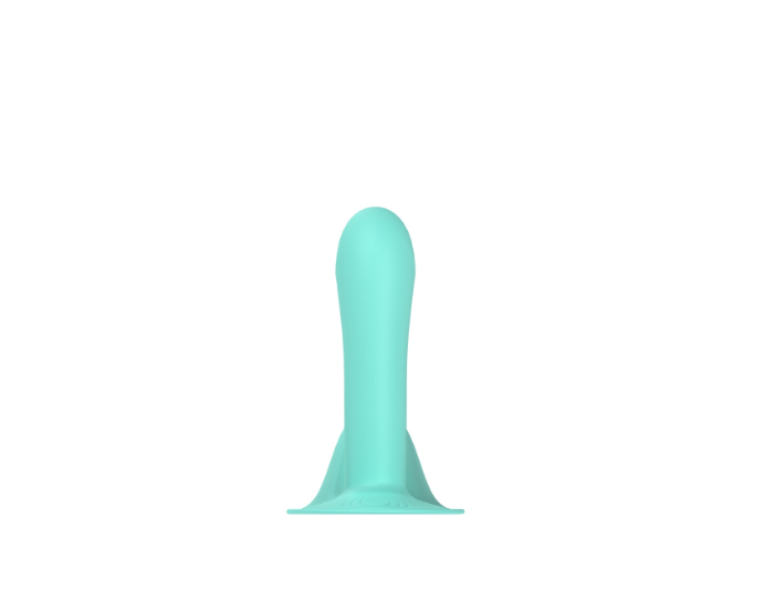 Clitoral suction vibrator shown with full silhouette