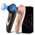 Women¡¯s clitoral vibrator shown in full front view with smooth silicone head