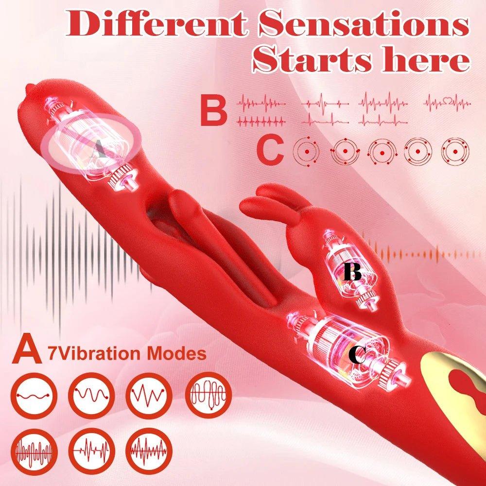 Clit G-Spot Stimulator Rabbit Vibrator for Women - Seductiva