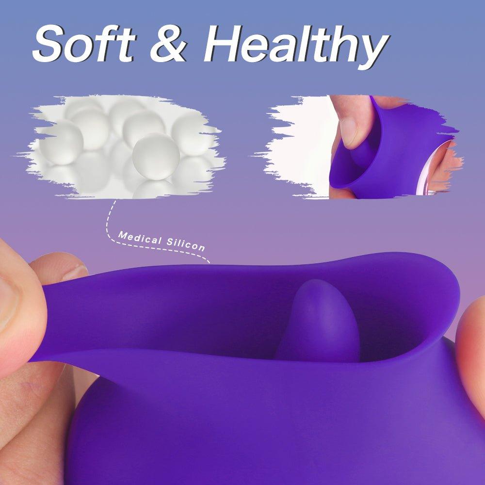 Close-up of multi-speed vibrator showing smooth rounded tip