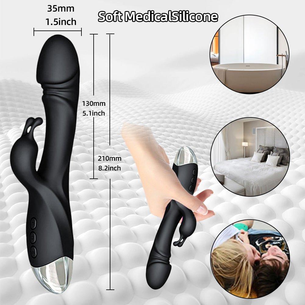 Nipple Massage Dildo Rabbit Vibrator Adults Sex Toy - Seductiva