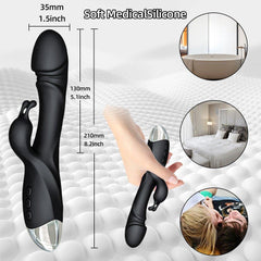 Nipple Massage Dildo Rabbit Vibrator Adults Sex Toy - Seductiva