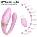 Compact wireless vibrator with smooth silicone body and power button