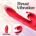 Clitoral and G-spot stimulator with soft silicone patting head