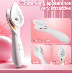 Vaccum sucking vibrator