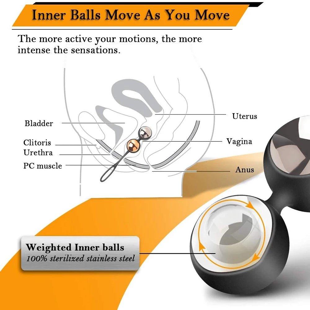 Remote Control vibration Kegel Balls Vaginal adults sex toys - Seductiva