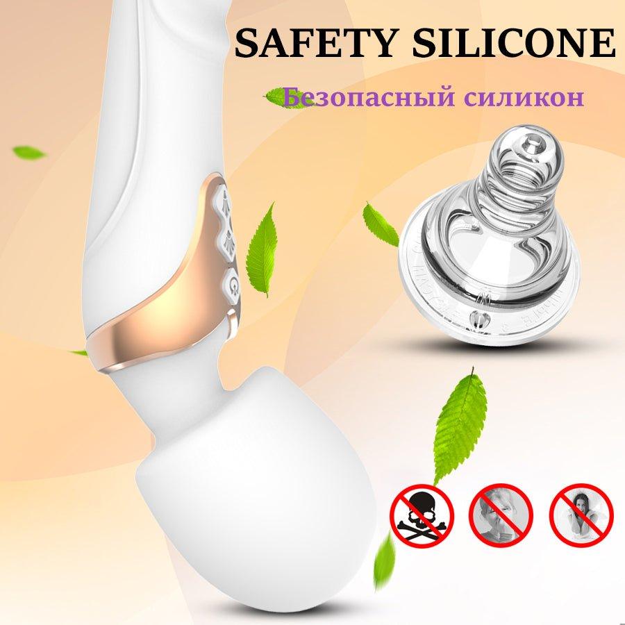 G-spot double head vibrator displayed with vibration mode icons.