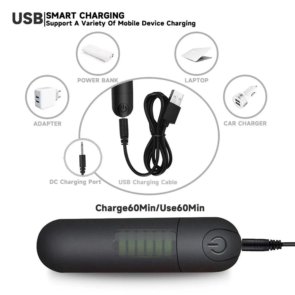 Pocket-sized vibrating egg for clitoral and G-spot pleasure