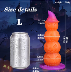 SM Halloween pumpkin-shaped luminous dildo