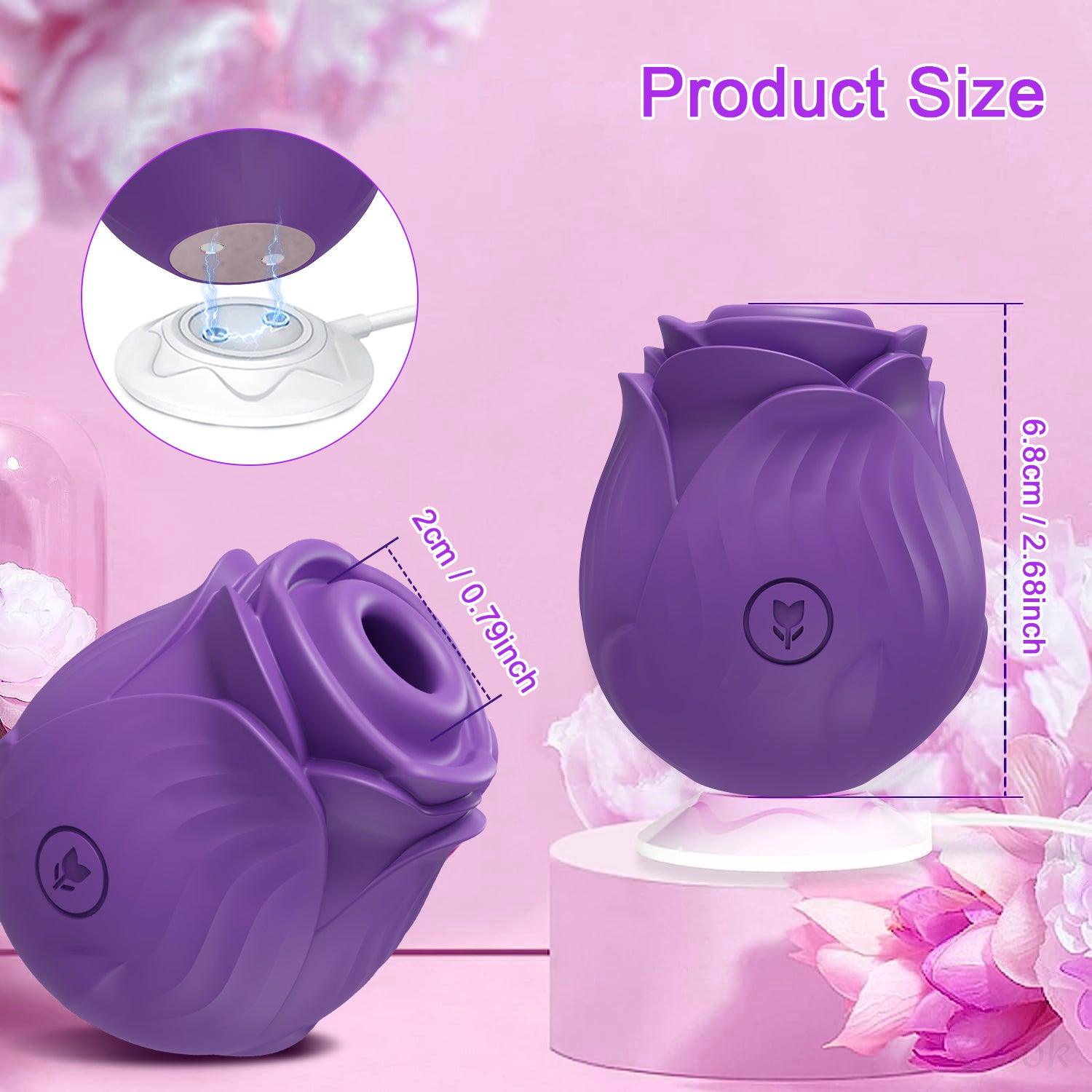 Clitoral and nipple vibrator showing ergonomic hand-held body