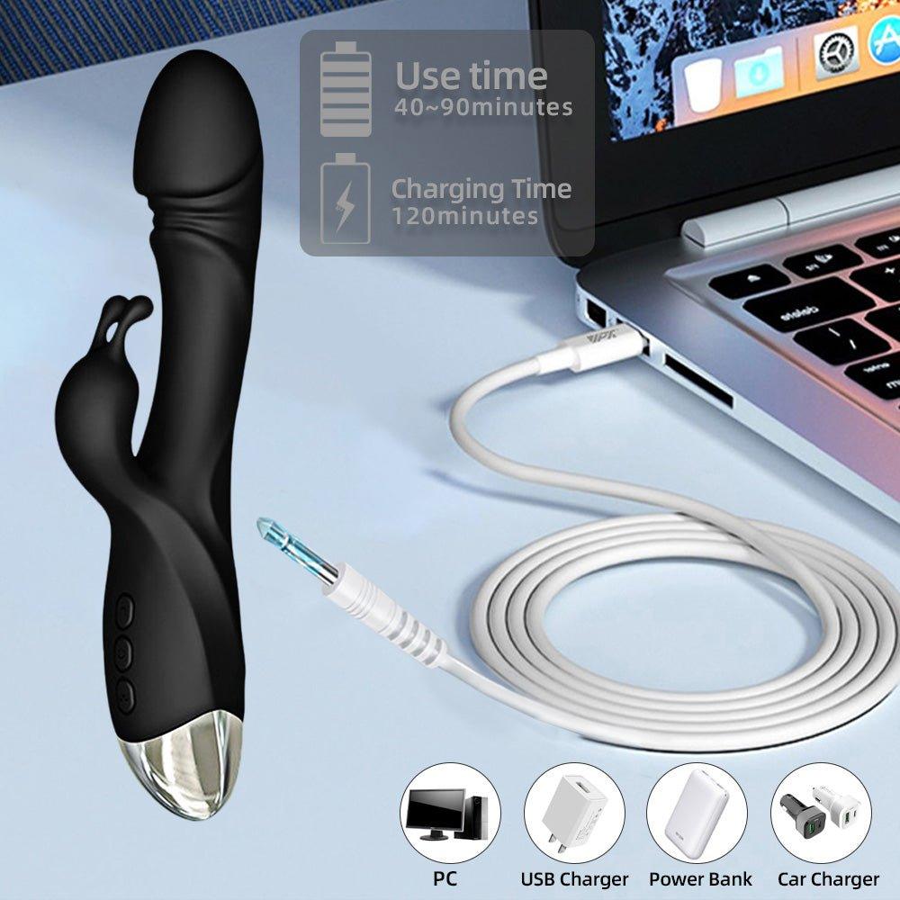 Nipple Massage Dildo Rabbit Vibrator Adults Sex Toy - Seductiva