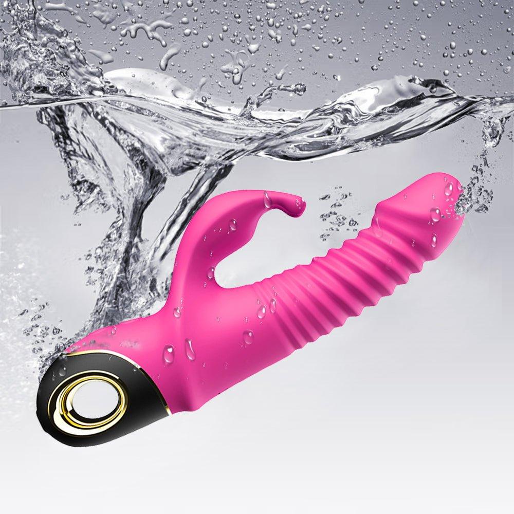 Rabbit Vibrator Automatic Telescopic Rotation G-Spot Clitoris Stimulator - Seductiva