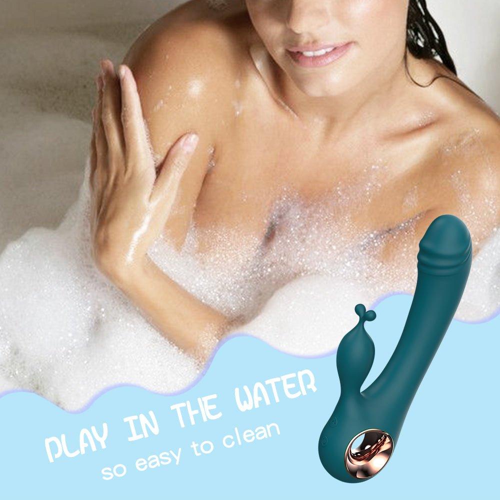 Rabbit Magic Wand Vibrator Multi-frequency G-spot Clitoral Nipples Double Stimulation Orgasm Female Erotic Adult Sex Products - Seductiva