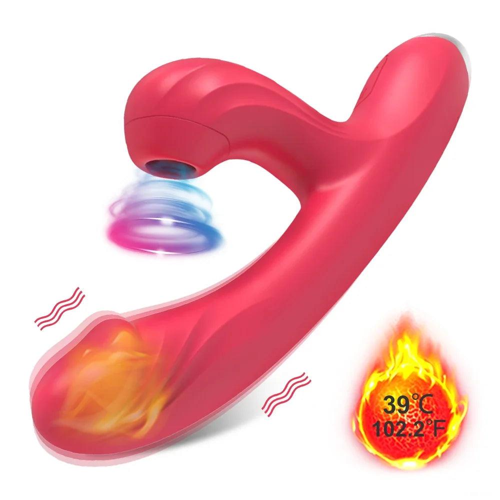 Thrusting Dildo Sucker G Spot Vibrator - Seductiva