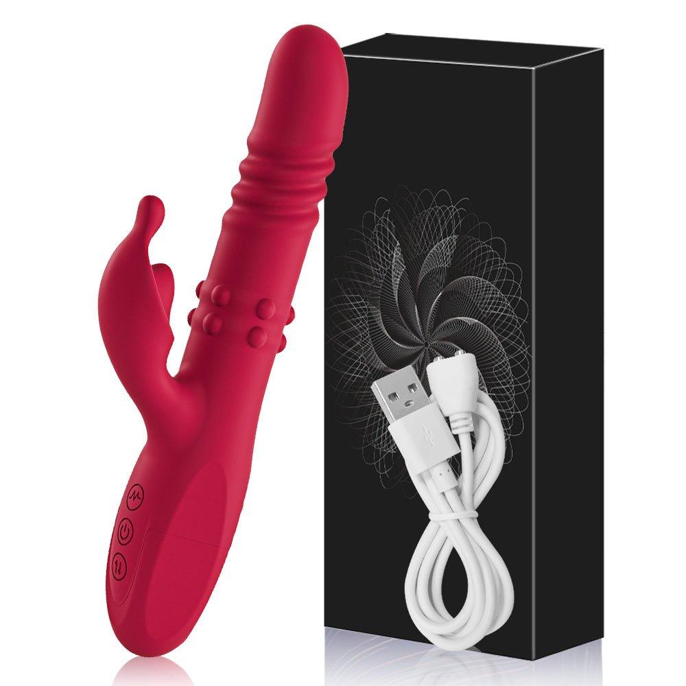 G Spot Telescopic Rotating Clitoris Vagina Stimulator - Seductiva