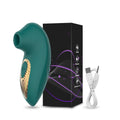 Rechargeable clitoral vacuum vibrator with charging cable