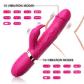 G-spot rabbit vibrator showing multiple vibration modes