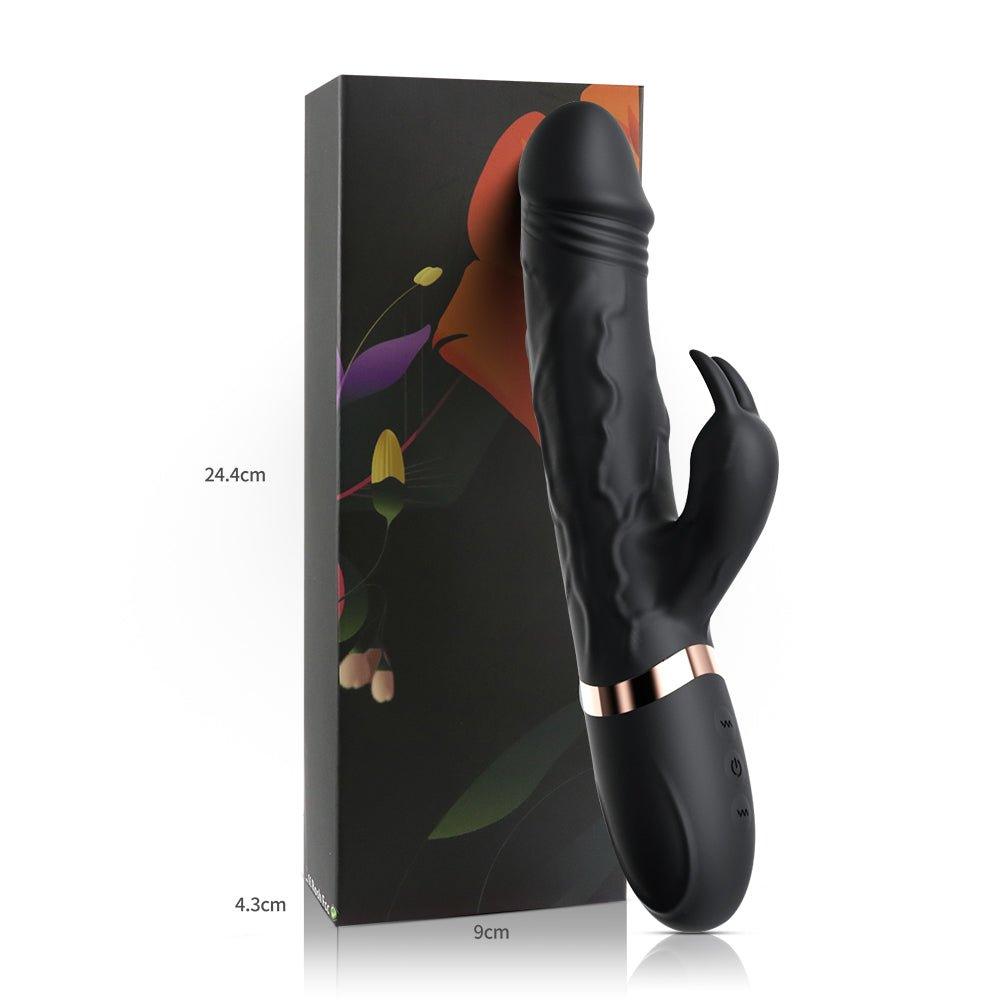 Detailed close-up of the Seductiva 10-speed rabbit vibrator