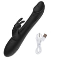 Dual-arm massager shown in multiple angles with smooth silicone coating.