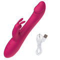 Portable silicone massager with ergonomic curve shown from a side view.