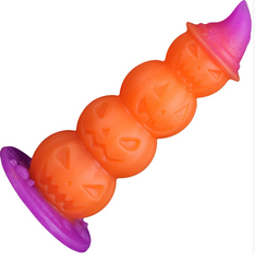 SM Halloween pumpkin-shaped luminous dildo