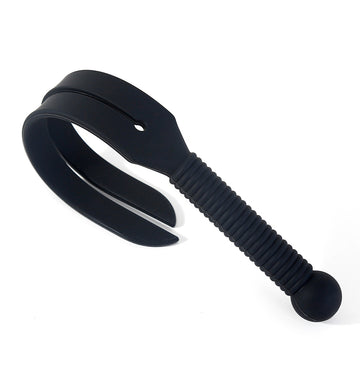 Black full silicone sword-shaped paddle