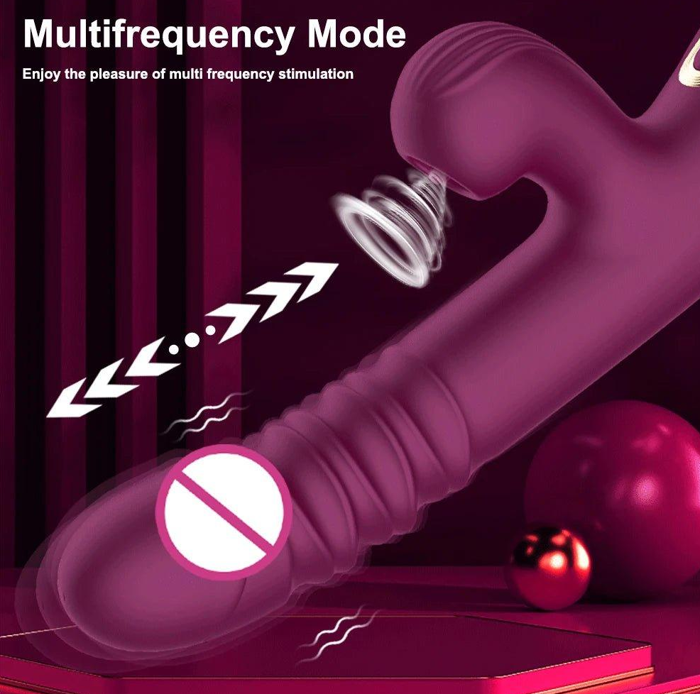 Thrusting Pushing Vibrator Sex Toy — view 4