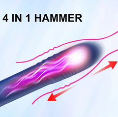 hammer-shaped sucking telescopic vibrator