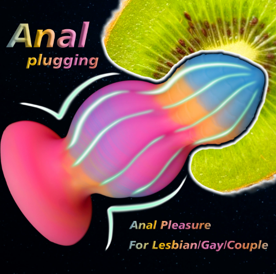 SM New Fluorescent Anal Plug  With Anal Dilation Massage