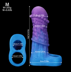 Hollow set massage particles for men lock essence thickened and lengthened mace set sex toys