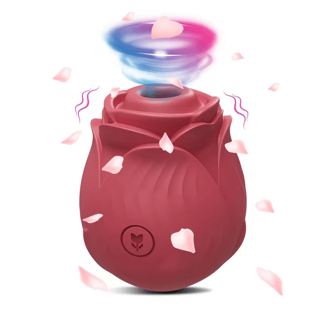 Packaging of Rose-Sucking Clitoral & Nipple Massager Vibrator