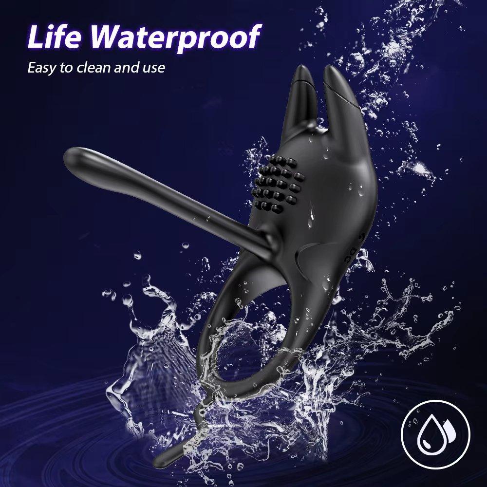 Packaging of Vibrating Penis Ring Clitoral & G-Spot Stimulation Sex Toy