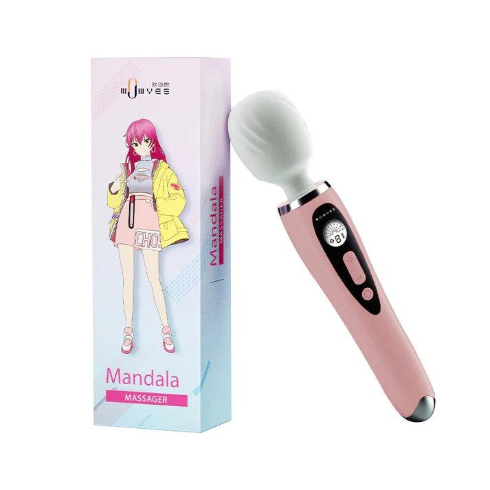 WOWYES i8 warming massage wand vibrator shown in front view