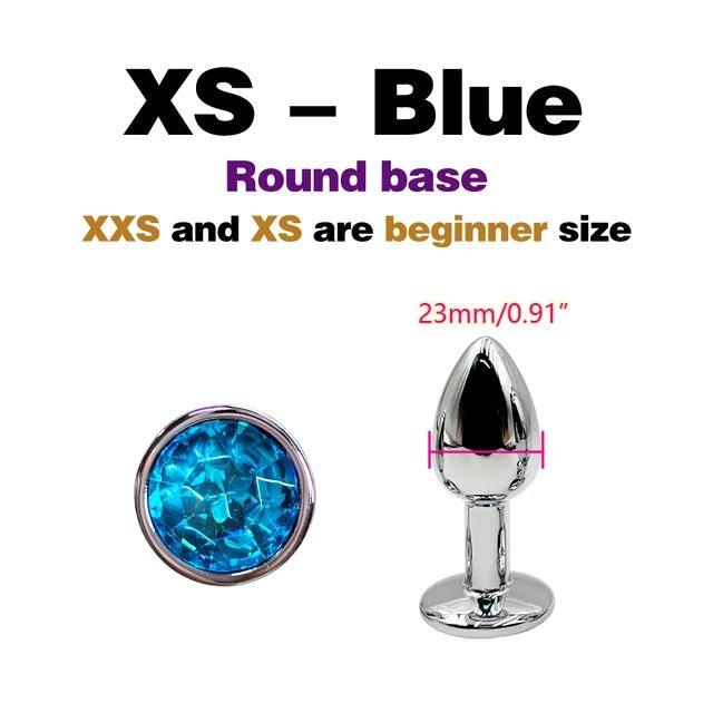 Metal Anal Plug with Gem Base NZ | Stainless Steel Jeweled Butt Plug | Seductiva Metal Anal Plug with Gem Base NZ | Stainless Steel Jeweled Butt Plug | Seductiva