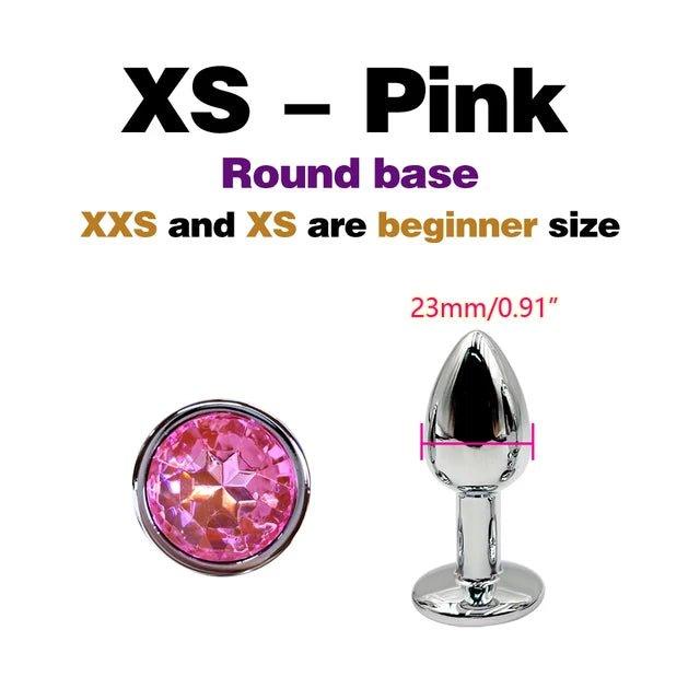 Metal Anal Plug with Gem Base NZ | Stainless Steel Jeweled Butt Plug | Seductiva Metal Anal Plug with Gem Base NZ | Stainless Steel Jeweled Butt Plug | Seductiva