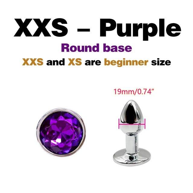 Metal Anal Plug with Gem Base NZ | Stainless Steel Jeweled Butt Plug | Seductiva Metal Anal Plug with Gem Base NZ | Stainless Steel Jeweled Butt Plug | Seductiva
