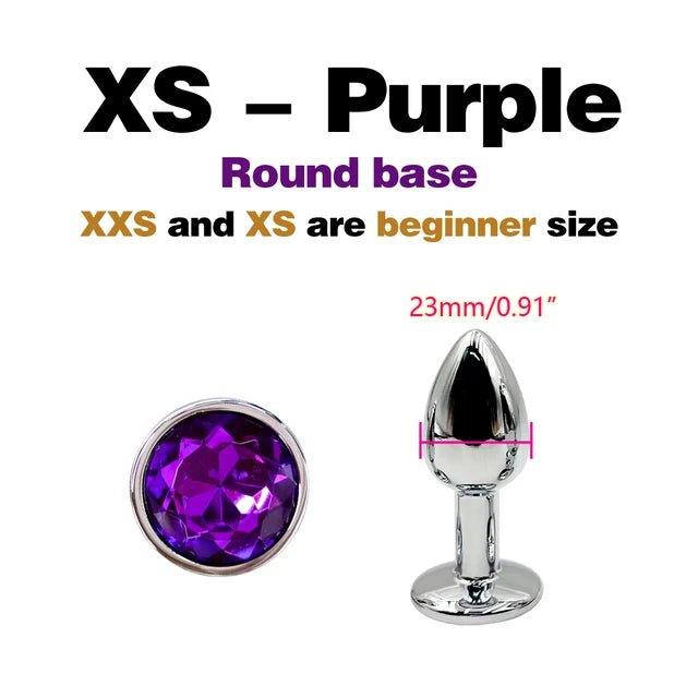 Metal Anal Plug with Gem Base NZ | Stainless Steel Jeweled Butt Plug | Seductiva Metal Anal Plug with Gem Base NZ | Stainless Steel Jeweled Butt Plug | Seductiva