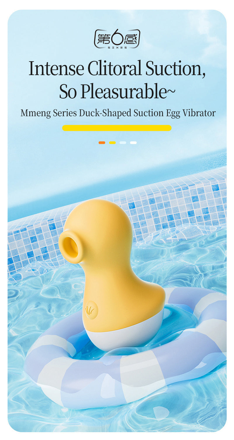 Mmeng Cute Duck Suction Vibrator, Mini Intimate Massager for Female Pleasure