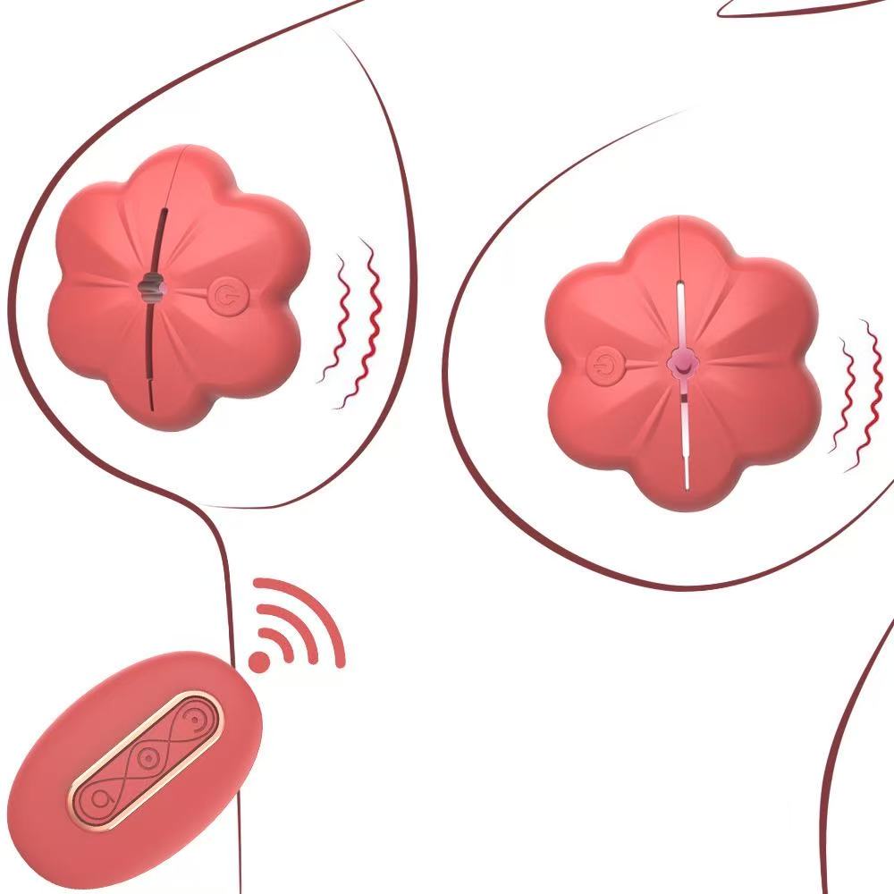 Nipple Toys Nipple Vibrator, Nipple Clamps Sex Pleasure Women with 10 Vibration Modes, Silicone Lightweight Invisible Nipple Toy