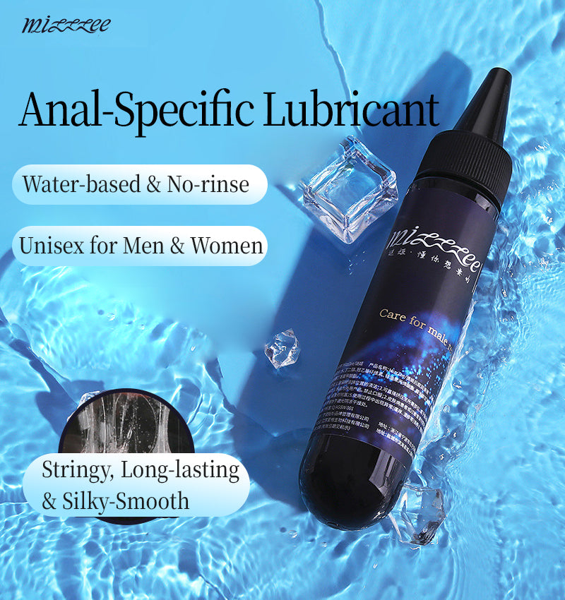 Anal Water-based Personal Lubricant for Men & Women, No-rinse Pain Relief Lube
