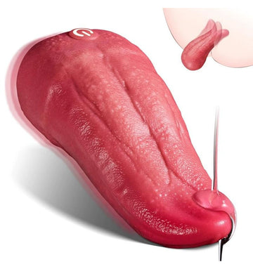 Licking Tongue Vibrator, Soft Insertable Clitoral & Vulva Stimulator, Female Orgasm Pleasure Toy for Masturbation