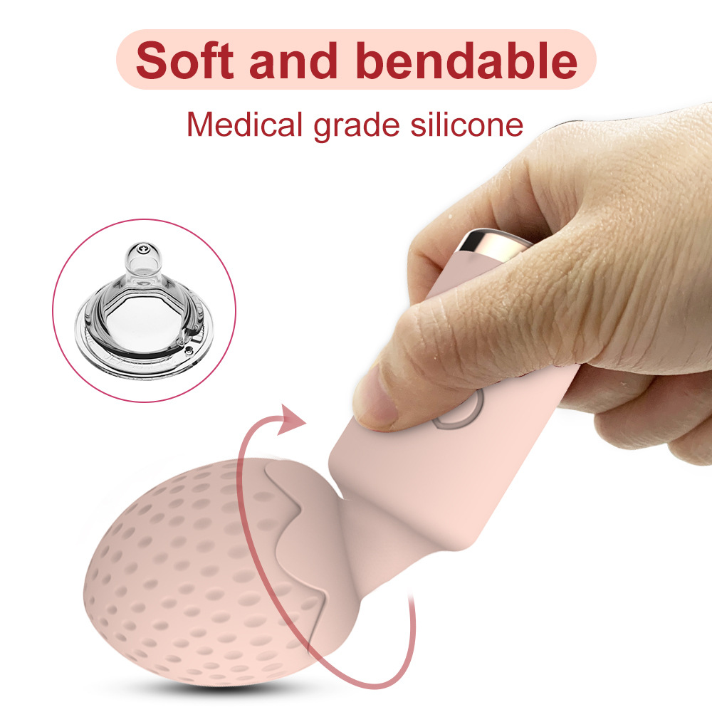 Soft flexible silicone mini vibrator — bendable neck design for comfortable angles (feature image)
