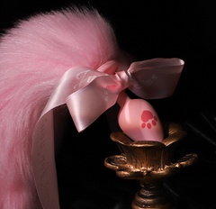 Cat paw bowknol，plush tail anal plug