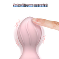 Soft silicone mini vibrating wand — body-safe silicone head texture close-up (feature image)