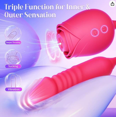 Upgraded Version Sensory Toys for Adults Silicone rose Sucker 10 Mode Suck Waterproof